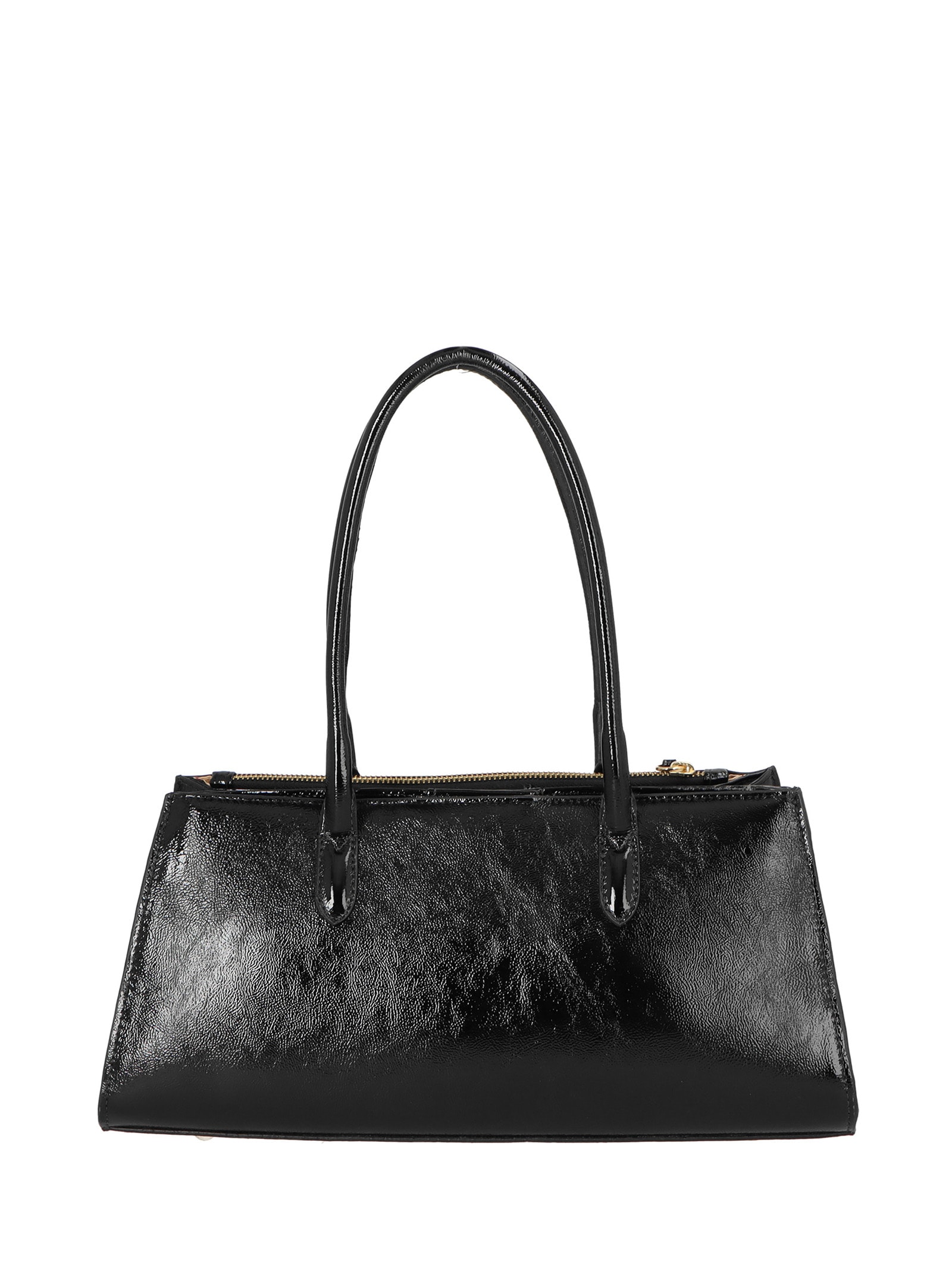 Bolsa Feminina Média Verniz Preto Luiza Barcelos