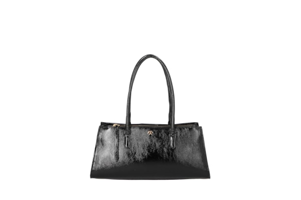 Bolsa Feminina Média Verniz - Preto