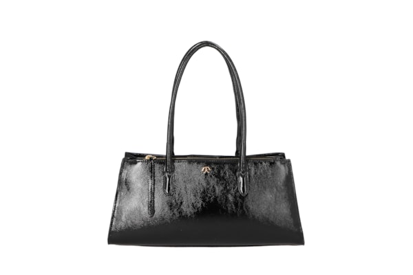 Bolsa Feminina Média Verniz - Preto