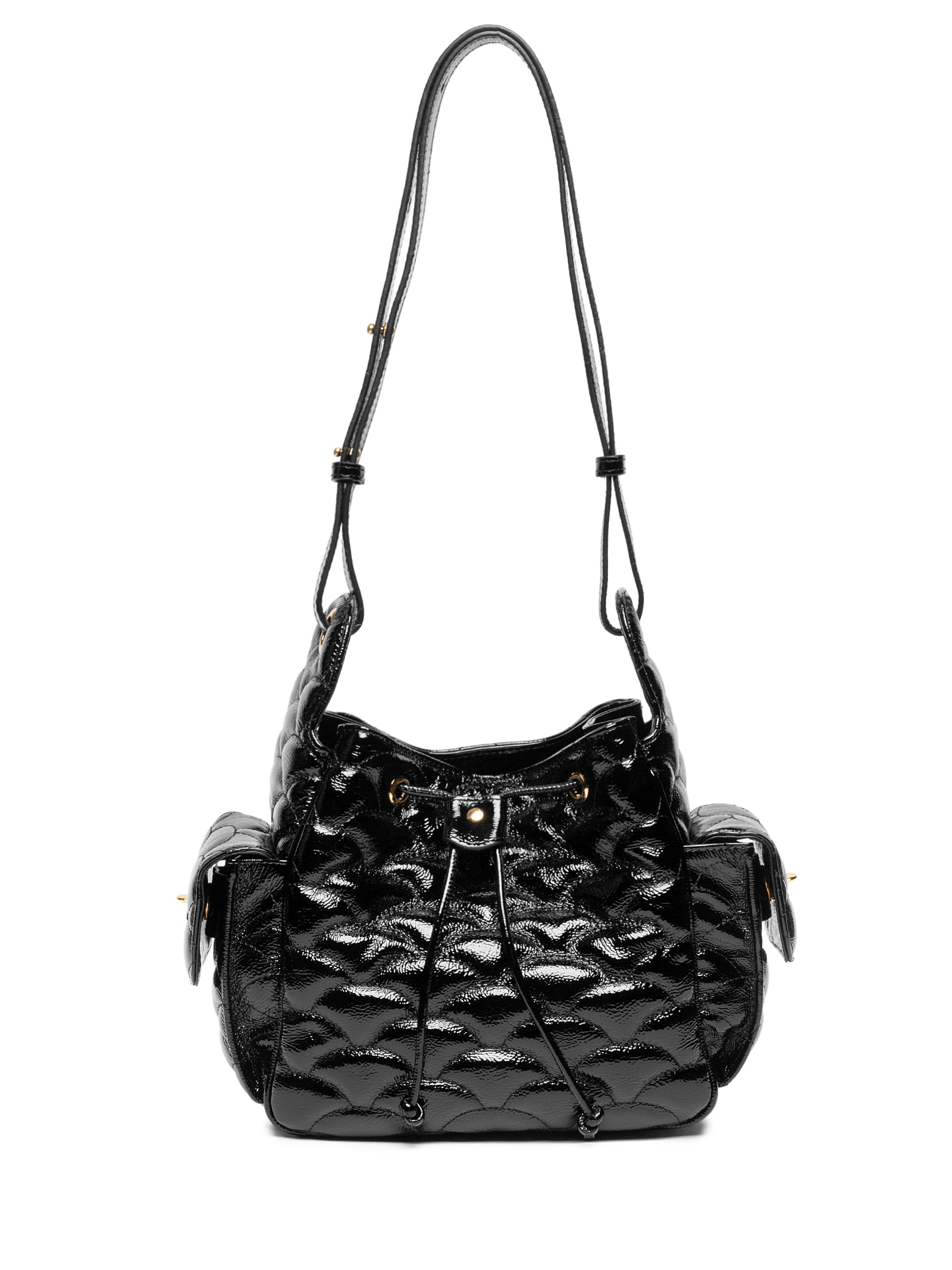 Bolsa Feminina Média Verniz Show – Preto Luiza Barcelos