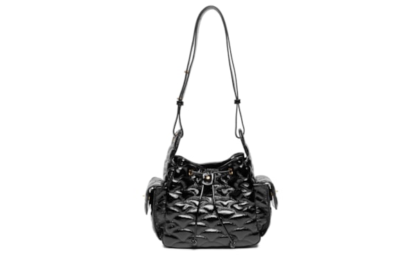 Bolsa Feminina Média Verniz Show – Preto