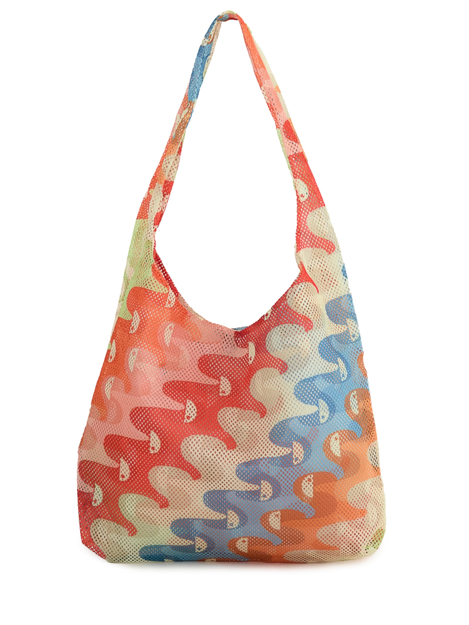 Bolsa Feminina Mesh Copatucano Multicolorido Laranja Farm Etc