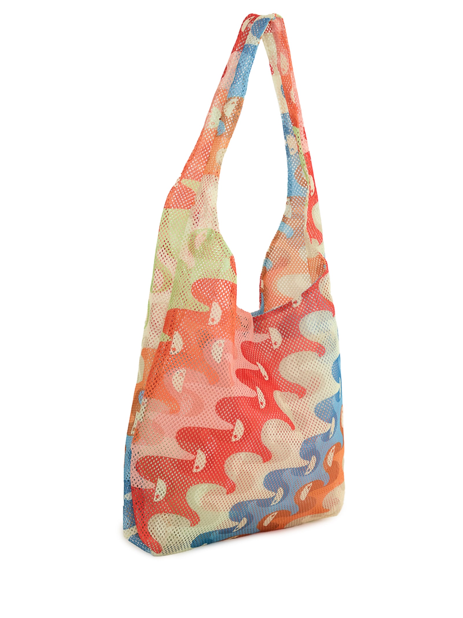 Bolsa Feminina Mesh Copatucano Multicolorido Laranja Farm Etc