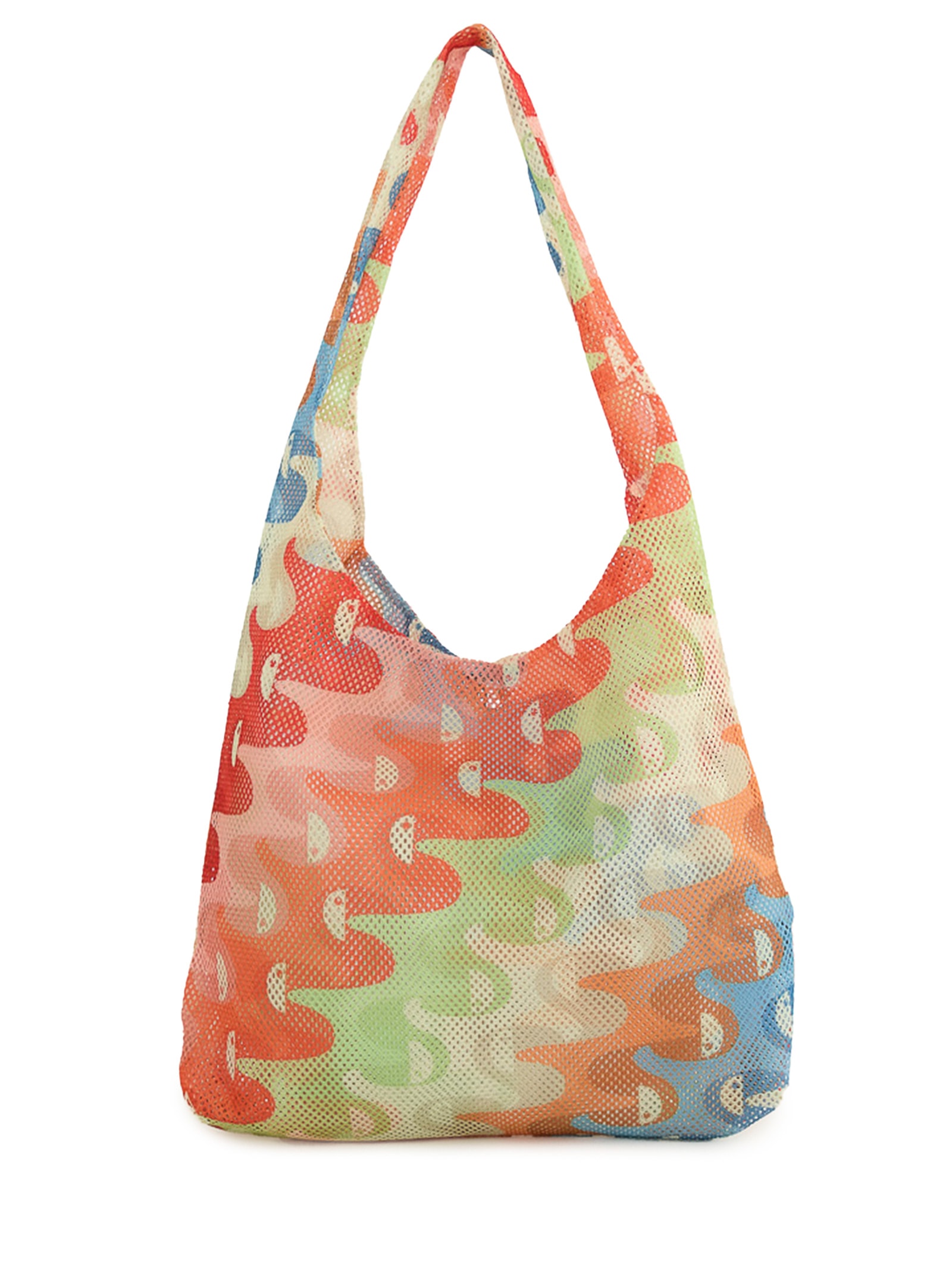 Bolsa Feminina Mesh Copatucano Multicolorido Laranja Farm Etc