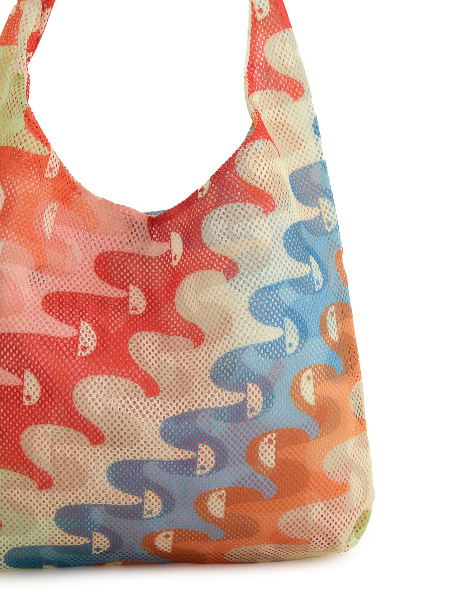 Bolsa Feminina Mesh Copatucano Multicolorido Laranja Farm Etc