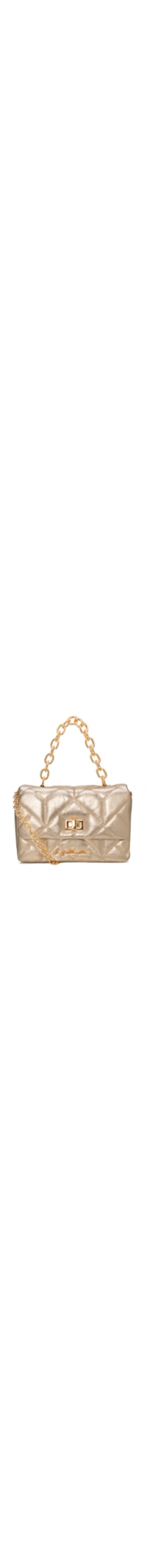 Bolsa Feminina Metal Leather - Dourado