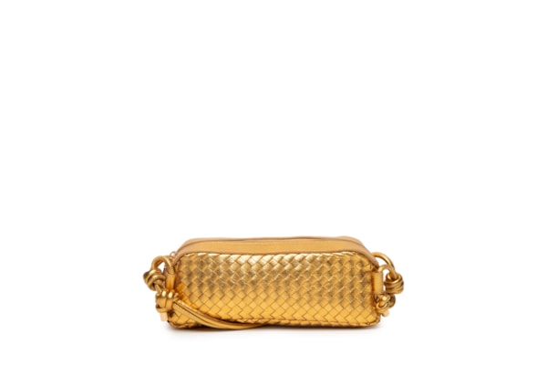 Bolsa Feminina Metal Leather - Dourado