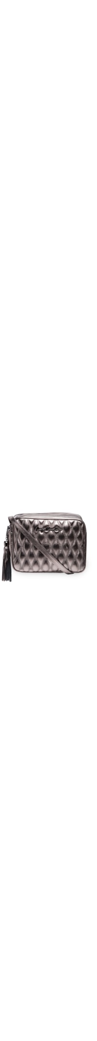Bolsa Feminina Metal Leather - Prata