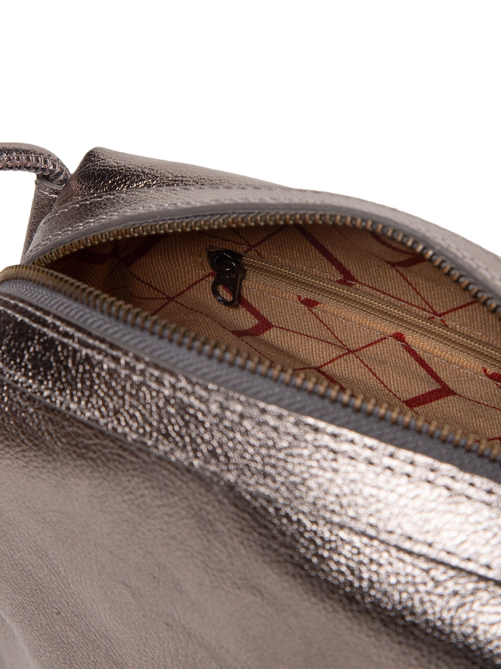 Bolsa Feminina Metal Leather Titânio Prateado Luiza Barcelos