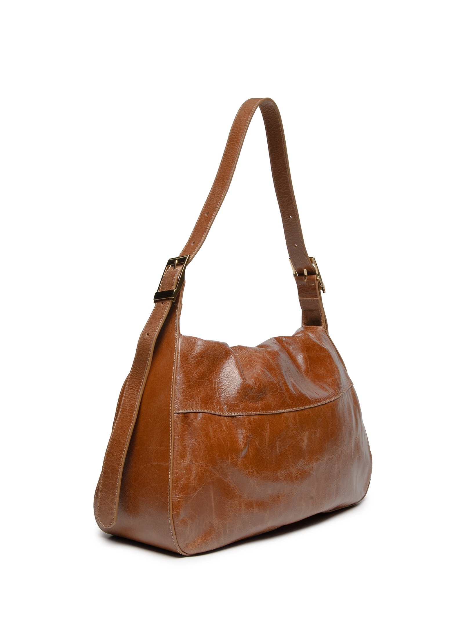 Bolsa Feminina  Mineral Caramelo Enfeites Marrom Luiza Barcelos