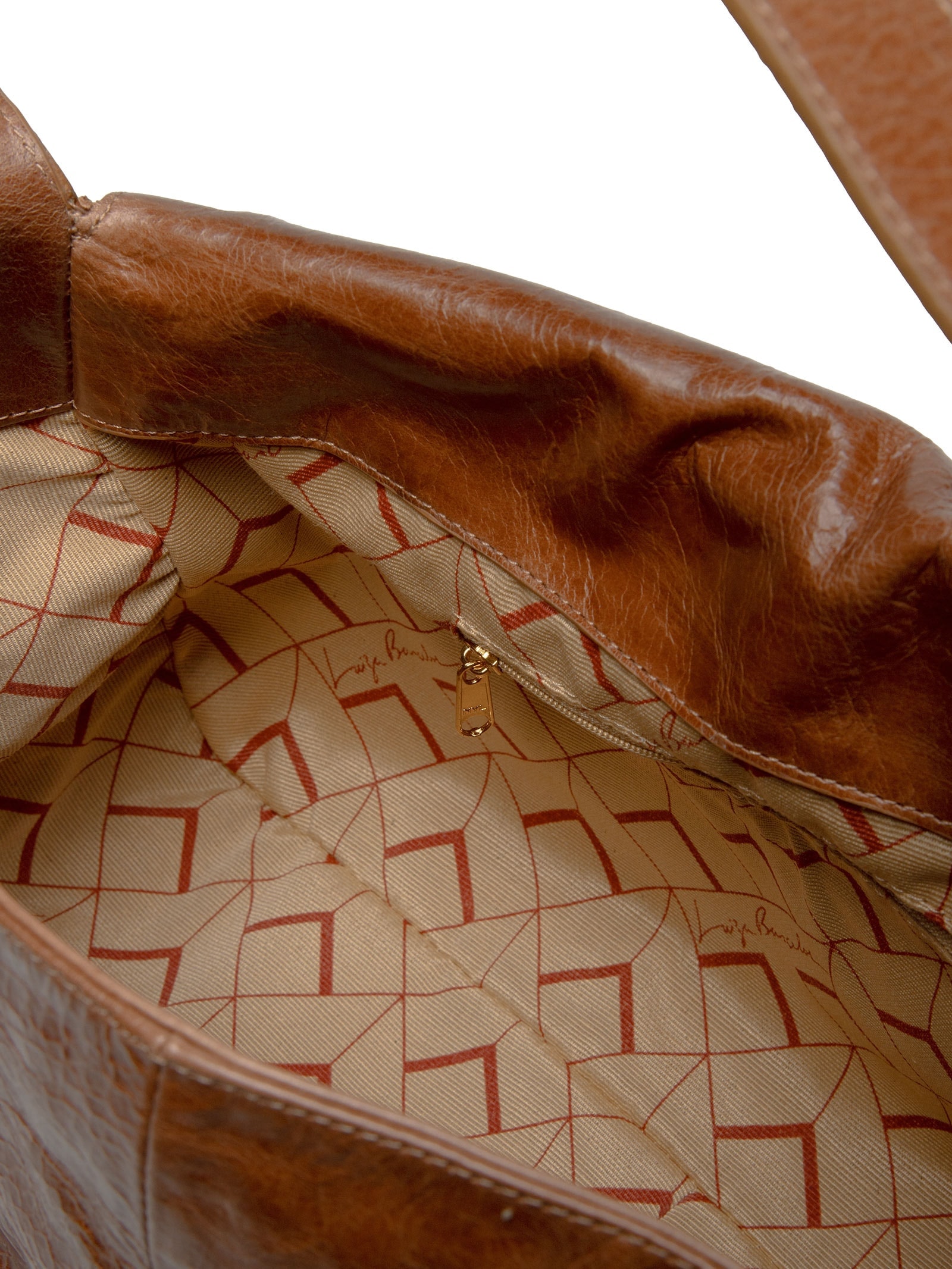 Bolsa Feminina  Mineral Caramelo Enfeites Marrom Luiza Barcelos