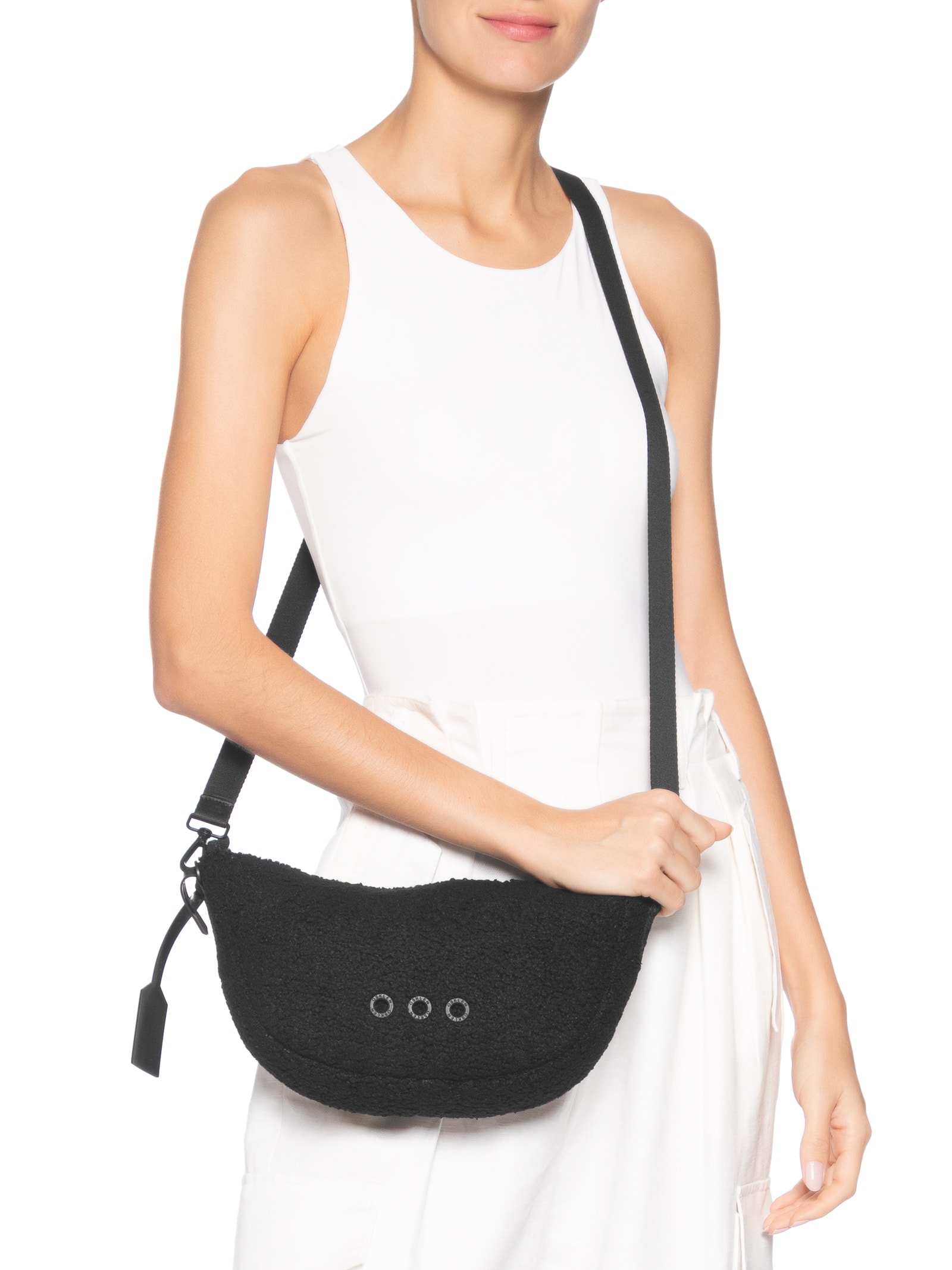 Bolsa Feminina Mini Andiroba Fleece Preto Osklen