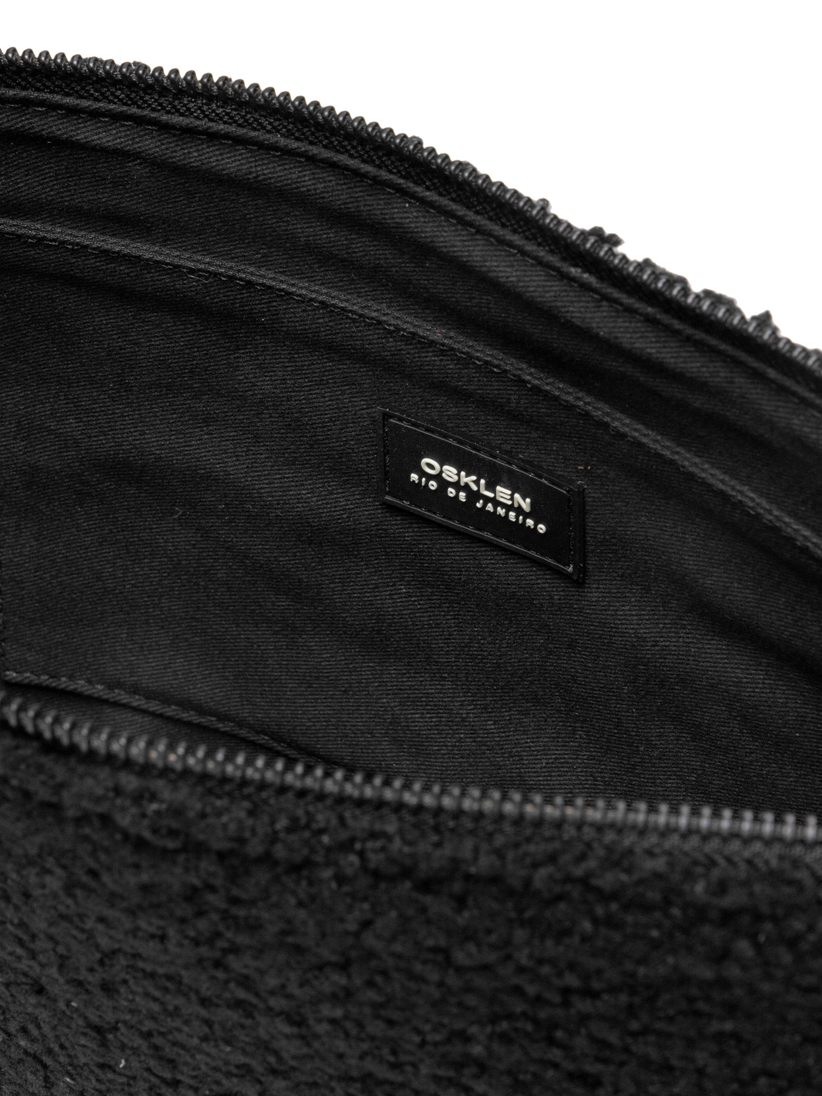 Bolsa Feminina Mini Andiroba Fleece Preto Osklen