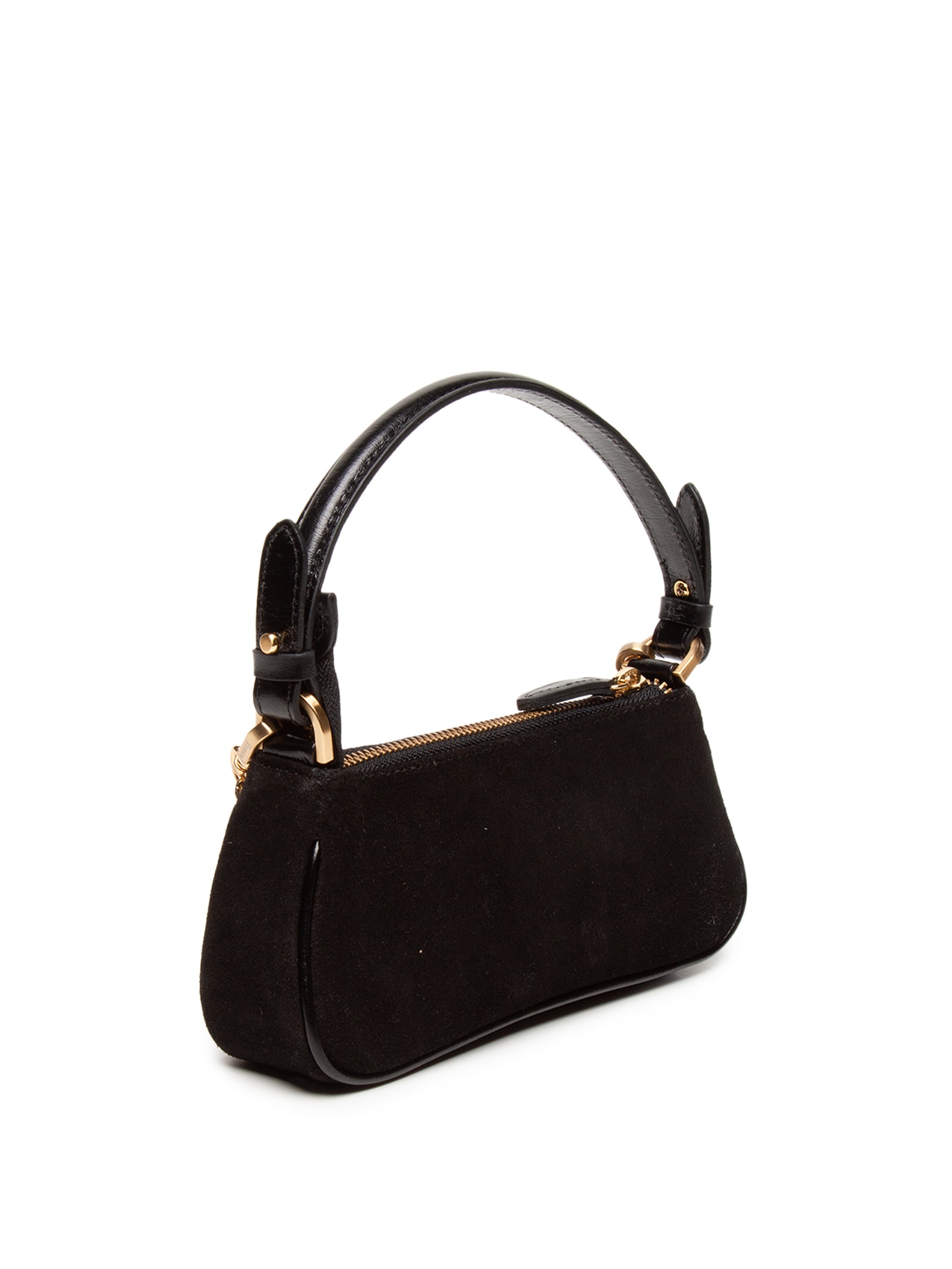 Bolsa Feminina Mini Bag Lien Camurça - Preto - Vicenza