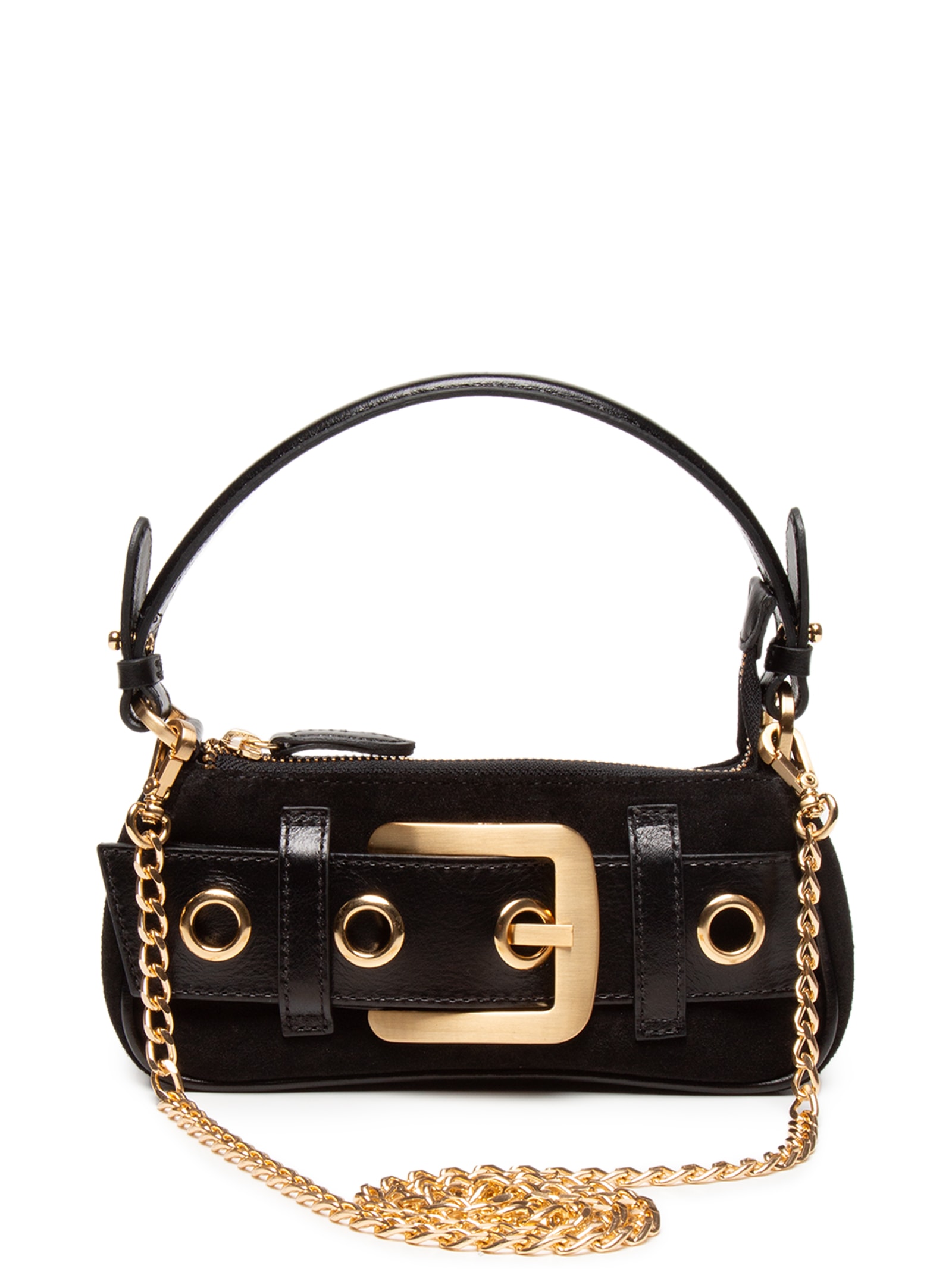 Bolsa Feminina Mini Bag Lien Camurça - Preto - Vicenza