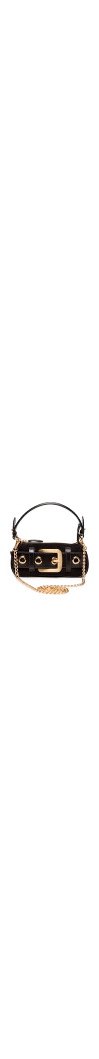 Bolsa Feminina Mini Bag Lien Camurça - Preto