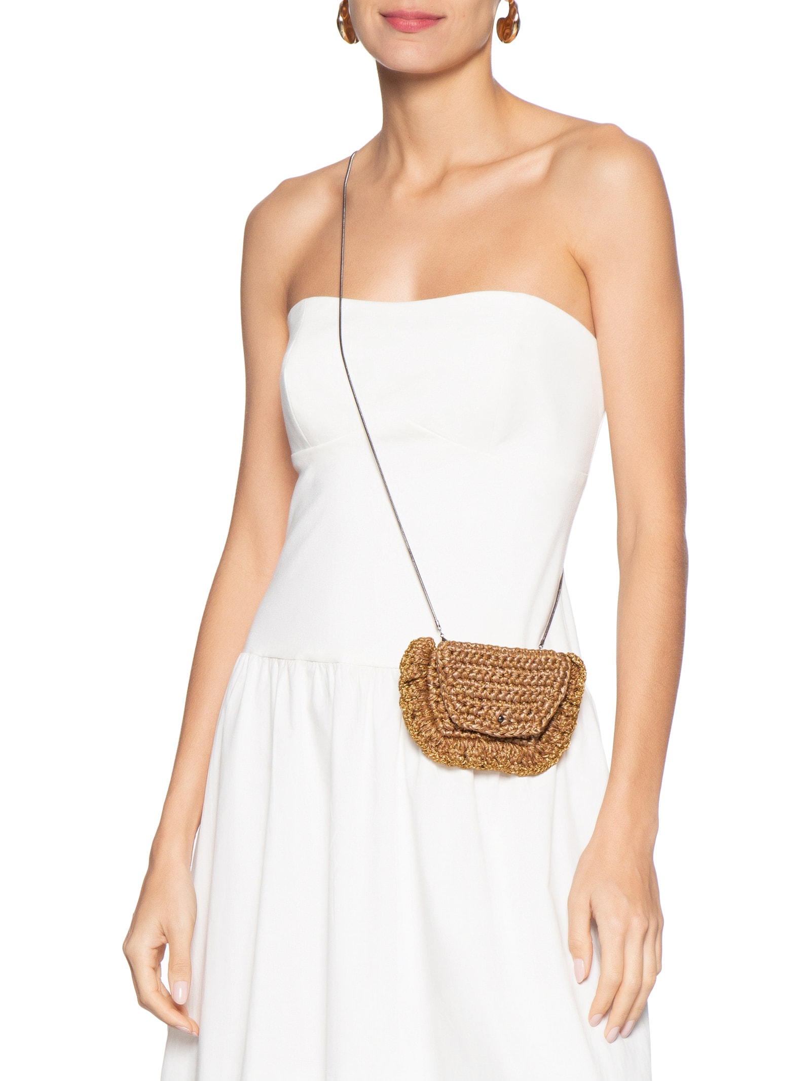 Bolsa Feminina Mini Balanza Bege Catarina Mina