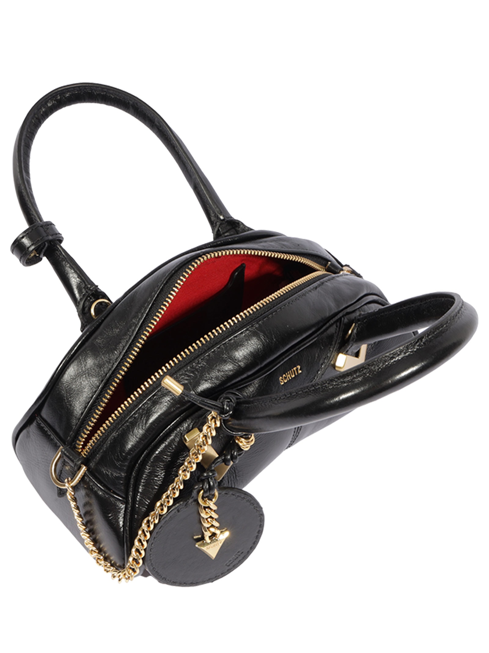 Bolsa Feminina Mini Bowling Amber  Preto Schutz