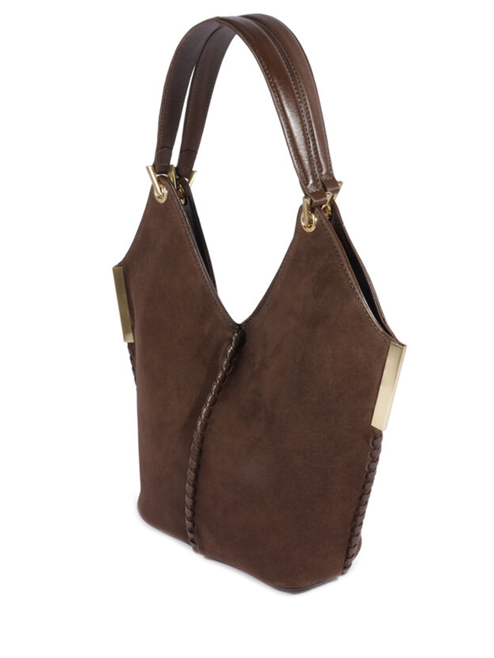 Bolsa Feminina Mini Hobo Josie Camurça Marrom Schutz