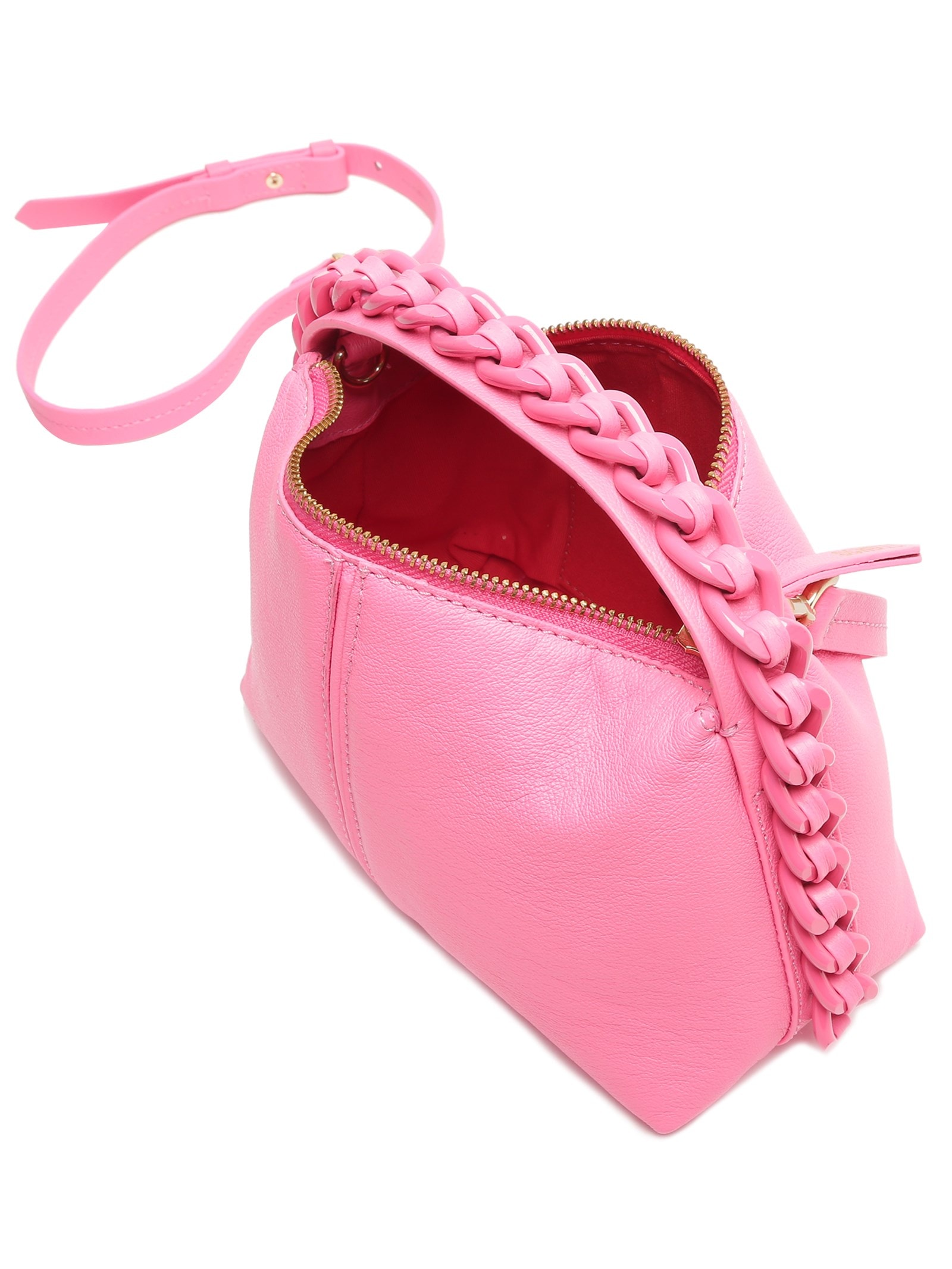 Bolsa Feminina Mini Hobo Randall Couro Rosa Schutz