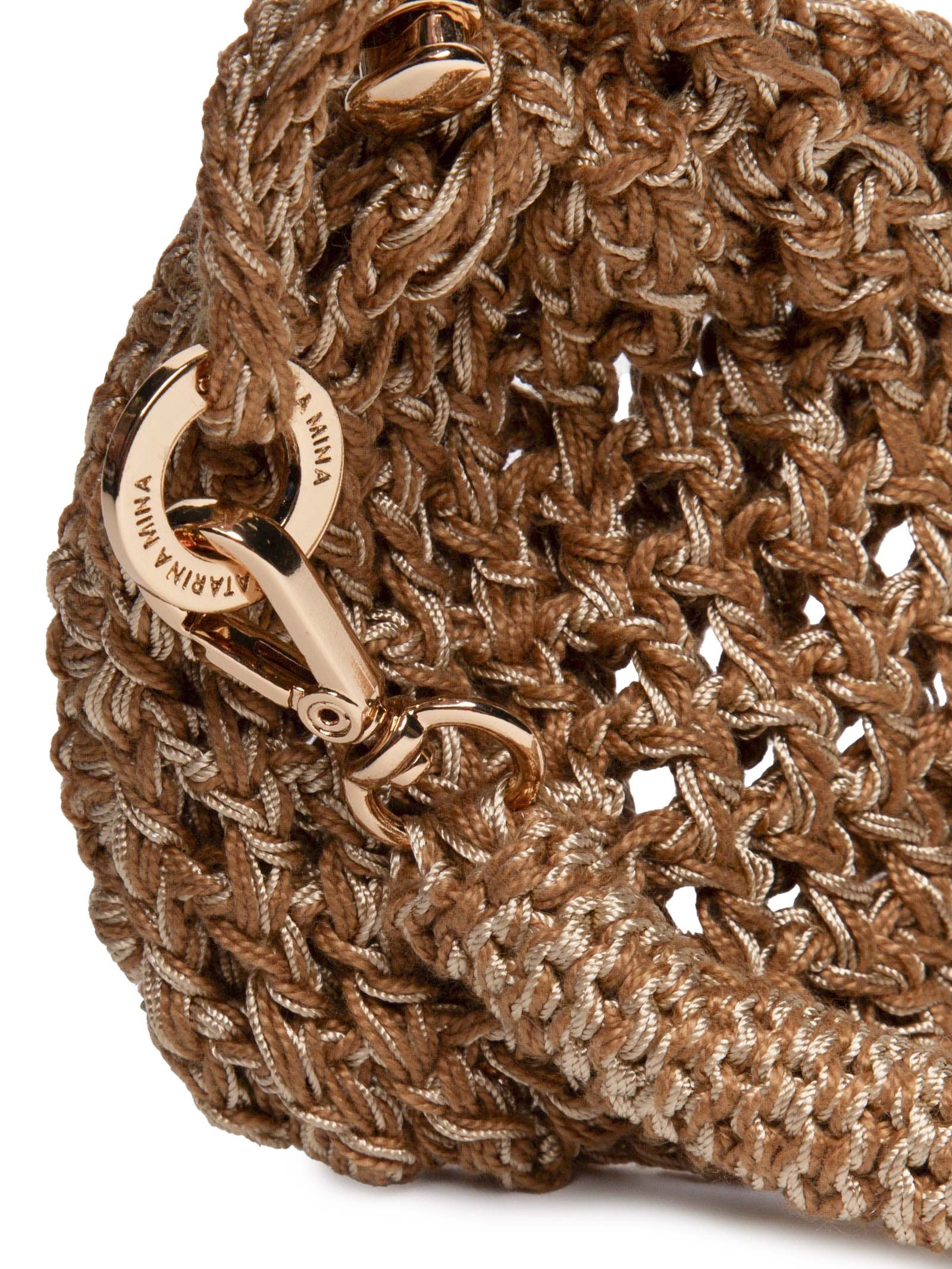 Bolsa Feminina Mini Sac Faísca Dourado Catarina Mina