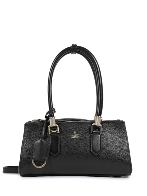 Bolsa Feminina Mini Tote Lauren Couro – Preto