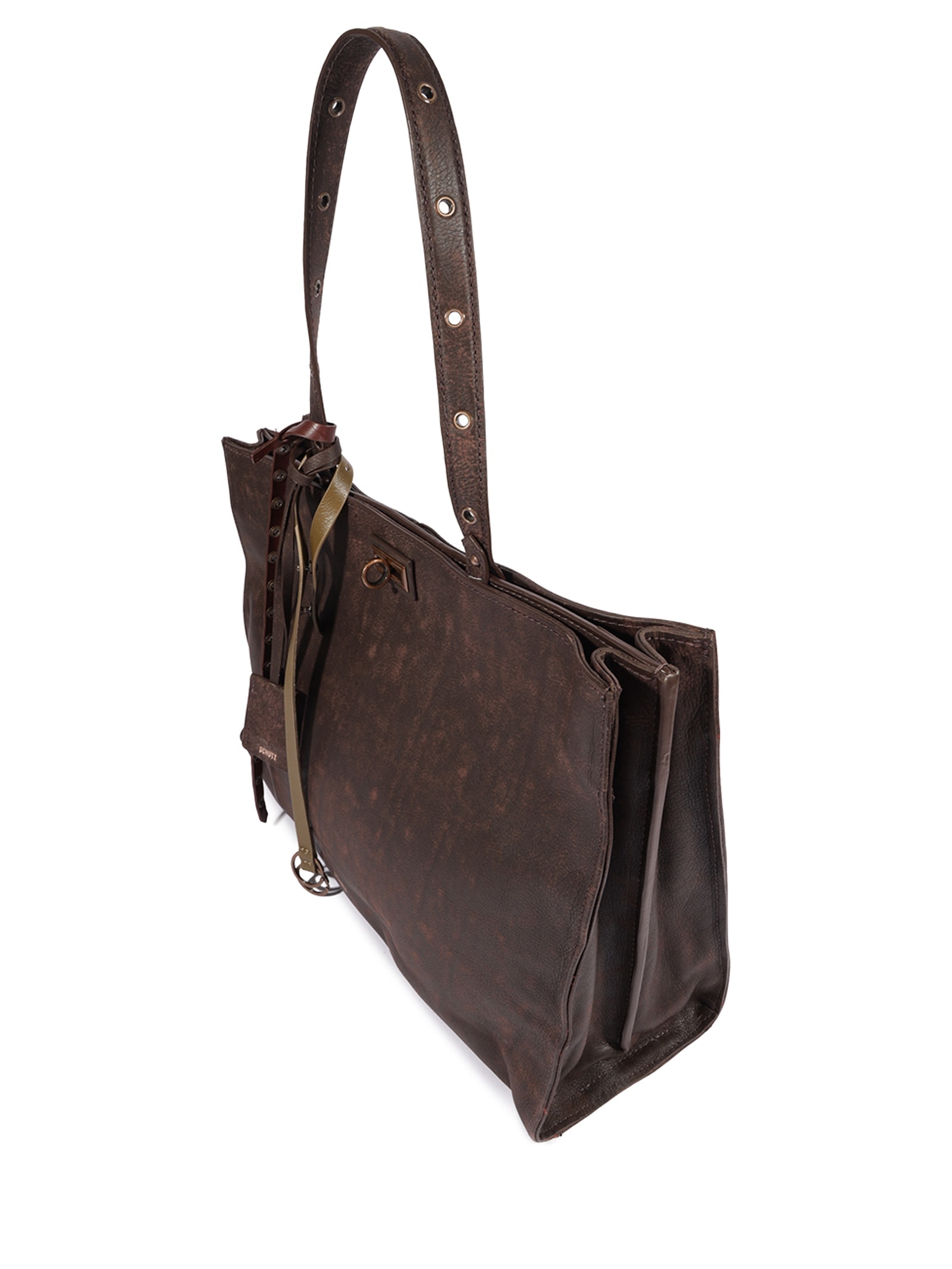 Bolsa Feminina Myst Grande Couro Marrom Schutz