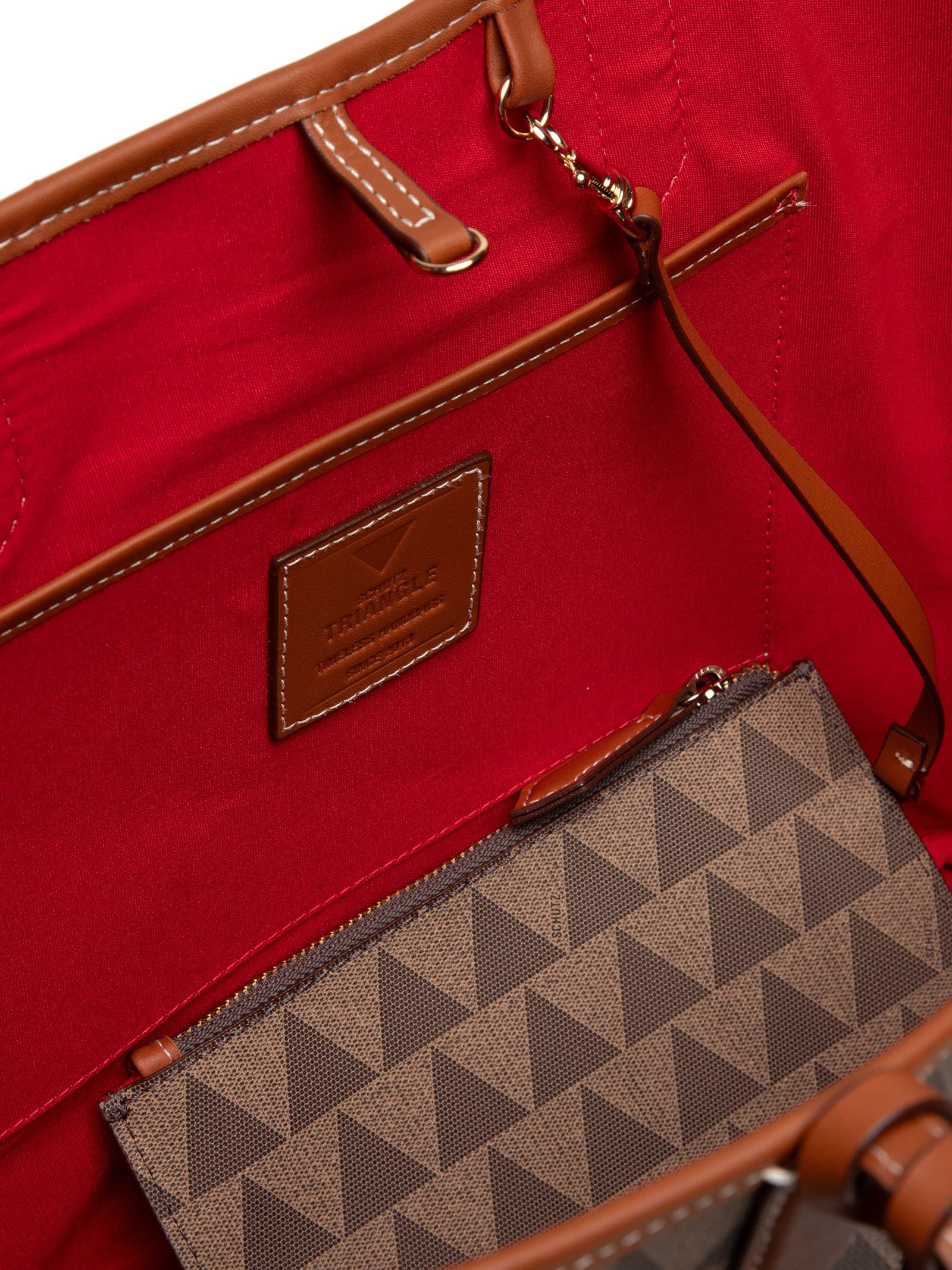 Bolsa Feminina New Canvas Triang Cinza Schutz