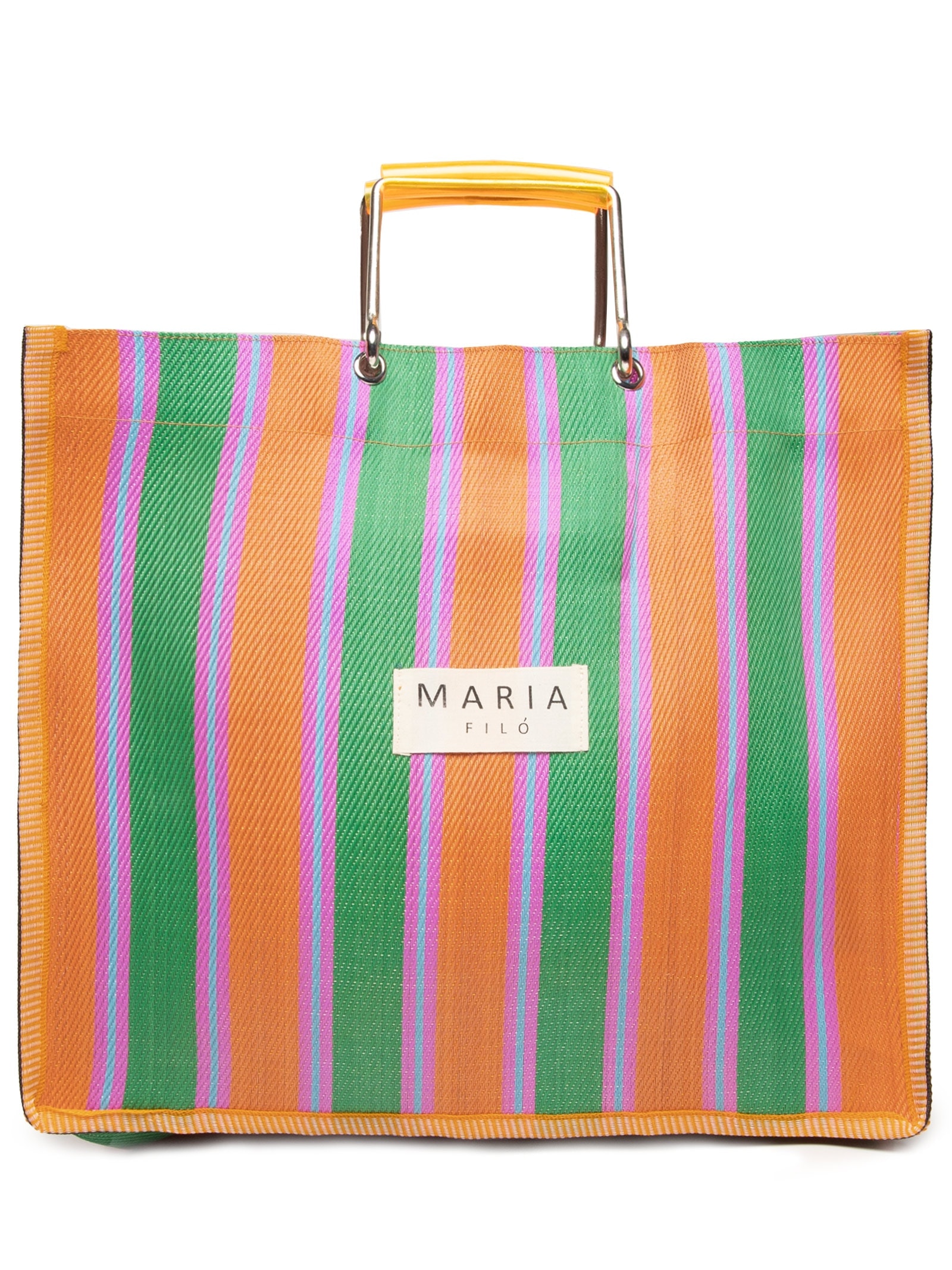 Bolsa Feminina Nylon Alças De Metal Verde Maria Filó