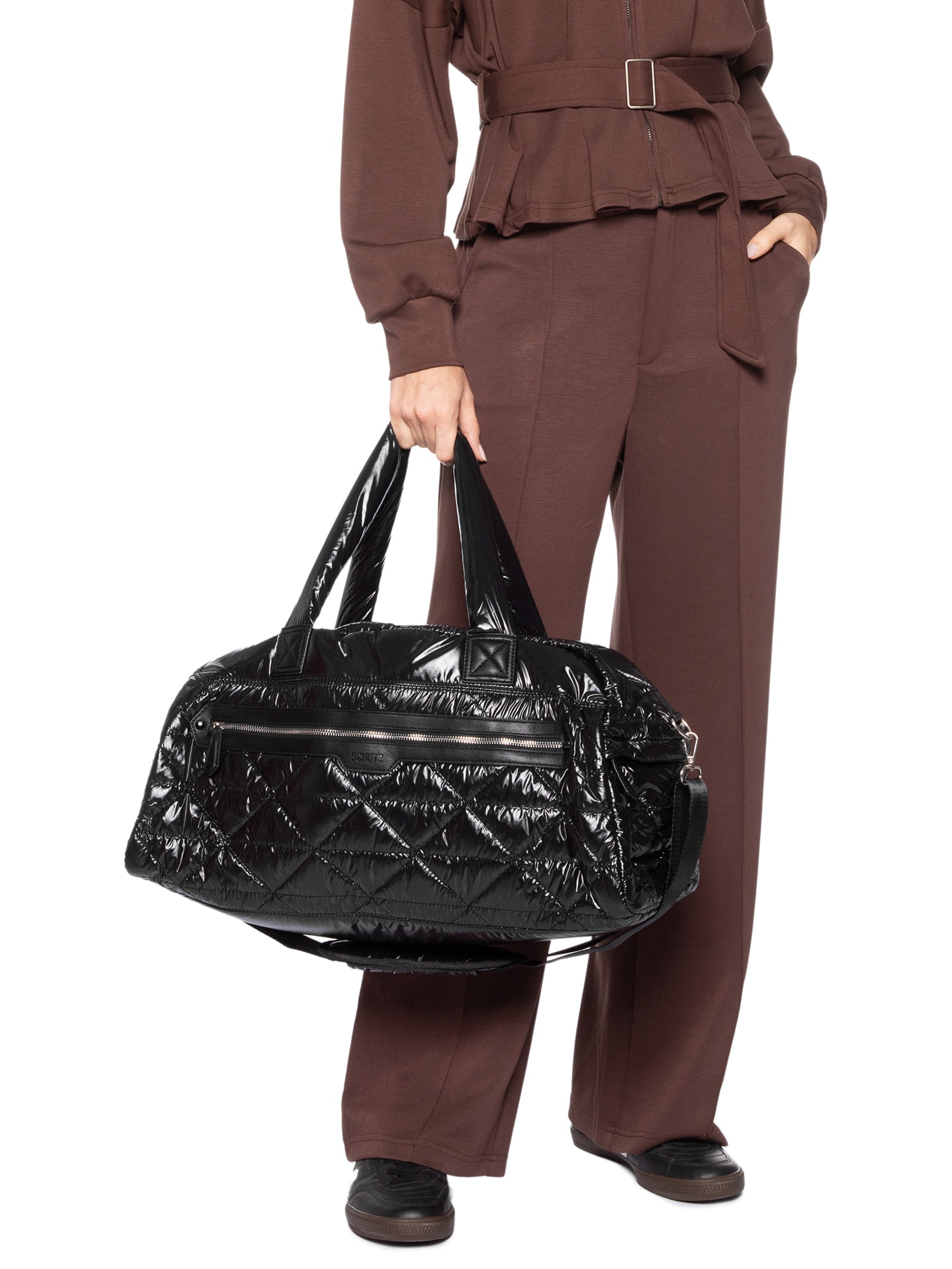 Bolsa Feminina Nylon Shine Preto Schutz