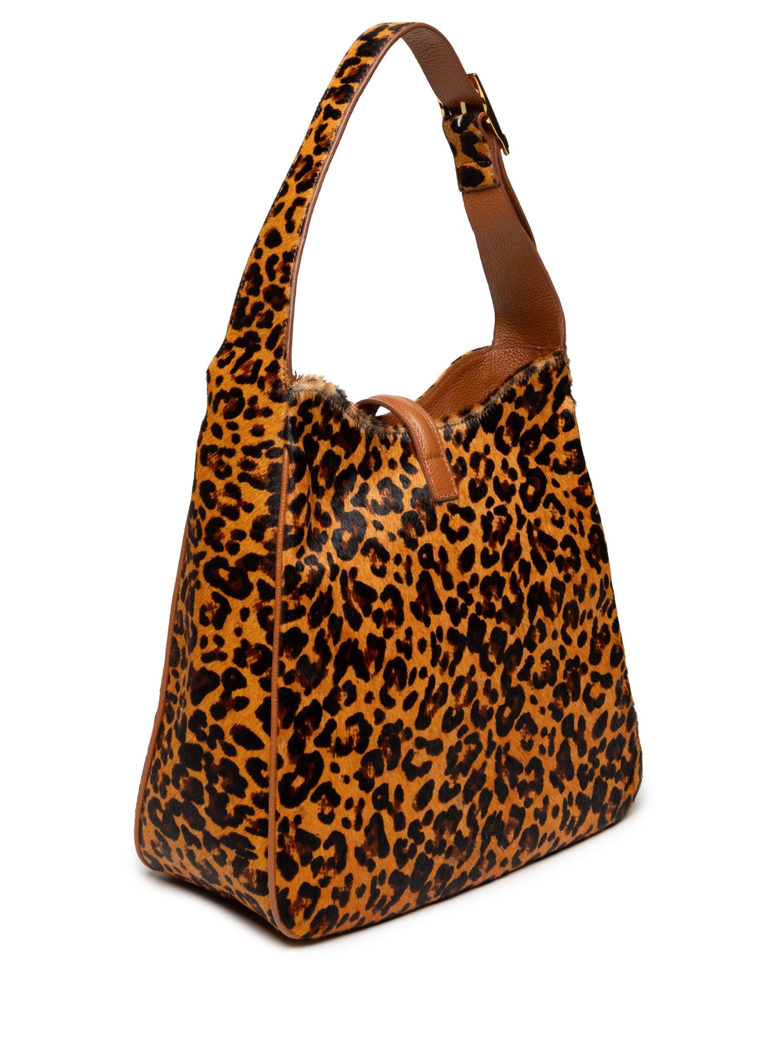 Bolsa Feminina Onça Print Caramelo Viena Animal Print Luiza Barcelos