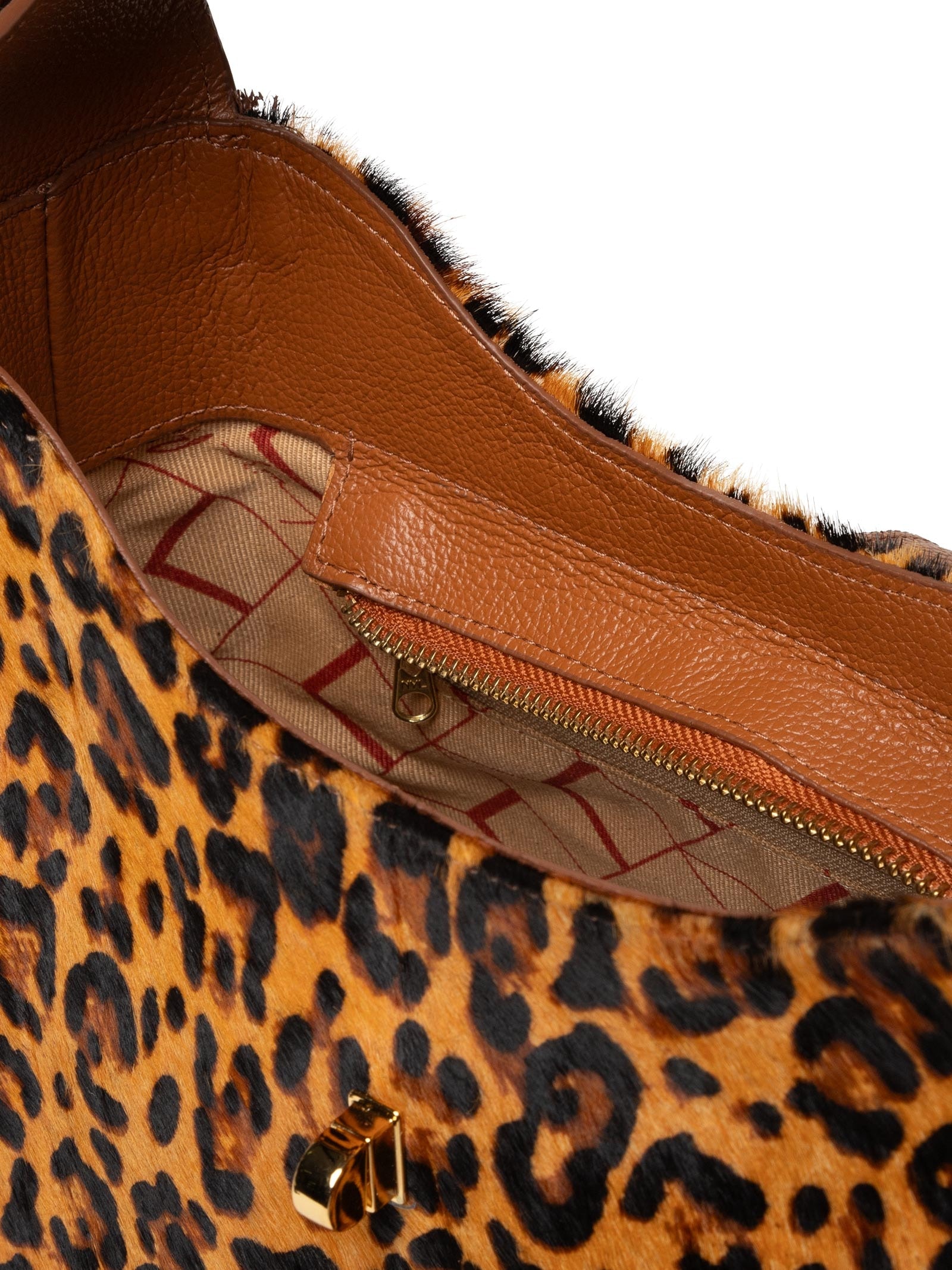 Bolsa Feminina Onça Print Caramelo Viena Animal Print Luiza Barcelos