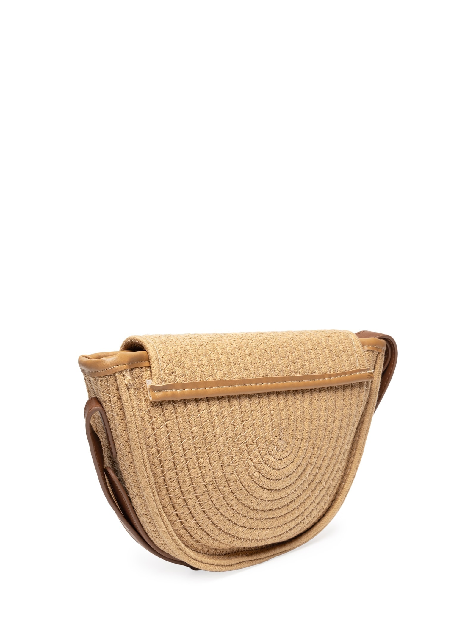 Bolsa Feminina Palha Com Alça Regulável Bege Basiq
