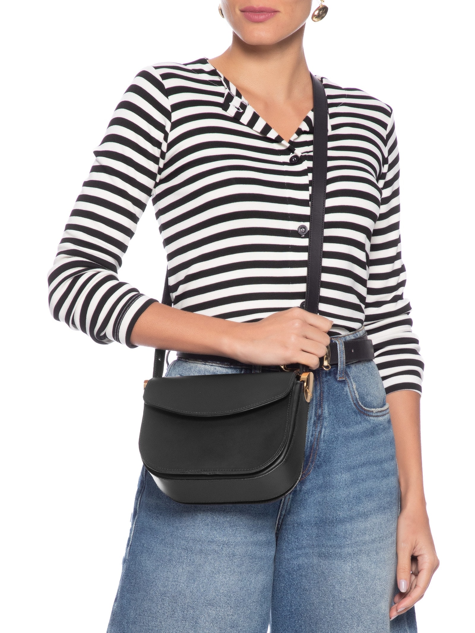 Bolsa Feminina Panamá Preto Luiza Barcelos