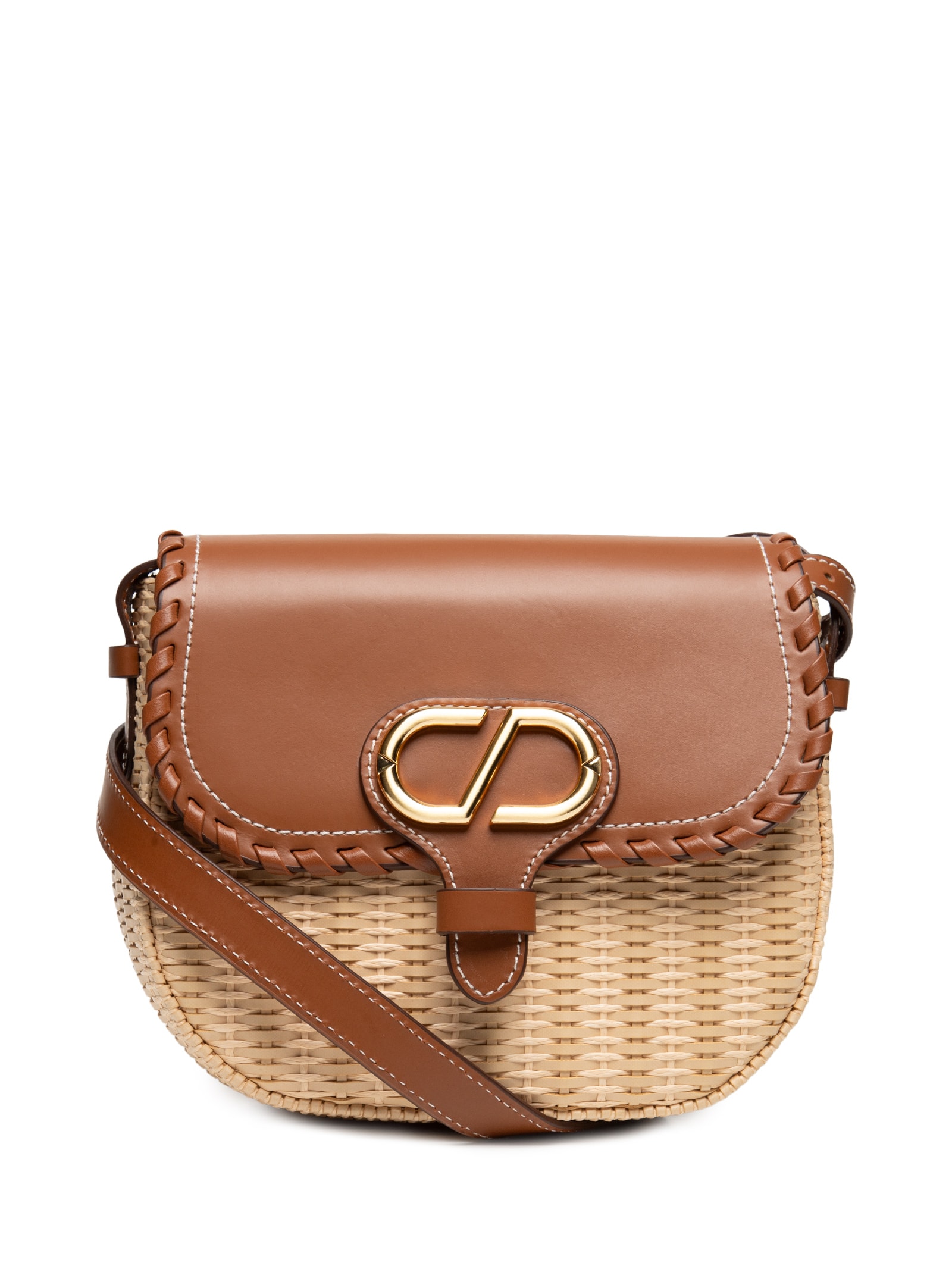 Bolsa Feminina Pequena Atanado Leather Brownie Bege Schutz