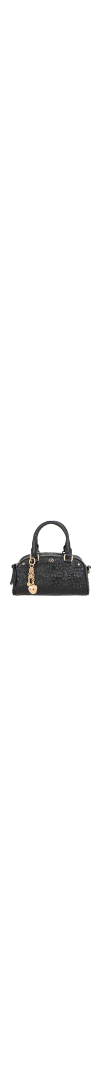 Bolsa Feminina Pequena Avestruz - Preto