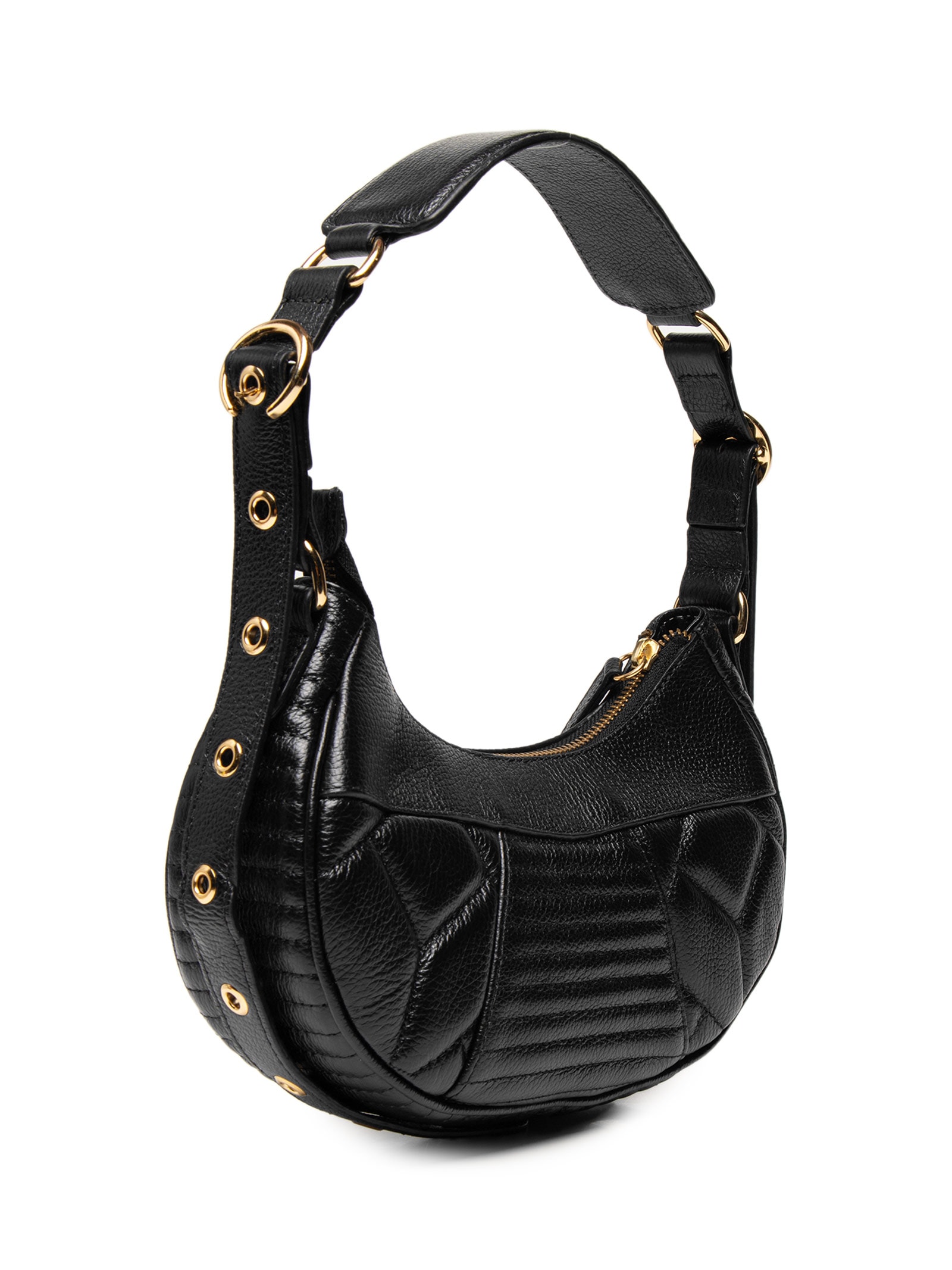 Bolsa Feminina Pequena Baguete Viena Preto Luiza Barcelos