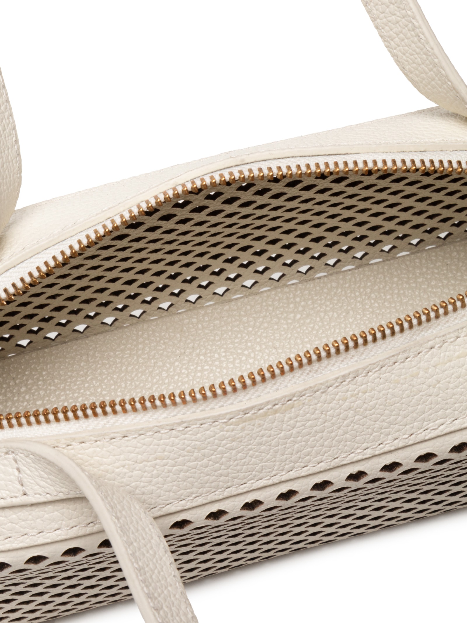 Bolsa Feminina Pequena Box Leather Off White Luiza Barcelos