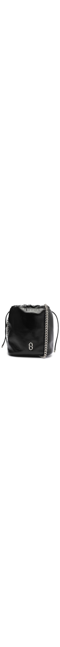 Bolsa Feminina Pequena Bucket Couro - Preto