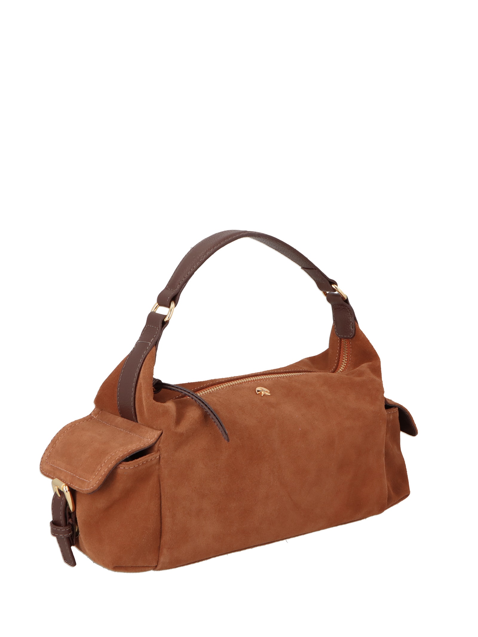 Bolsa Feminina Pequena Camurça Viena Marrom Luiza Barcelos