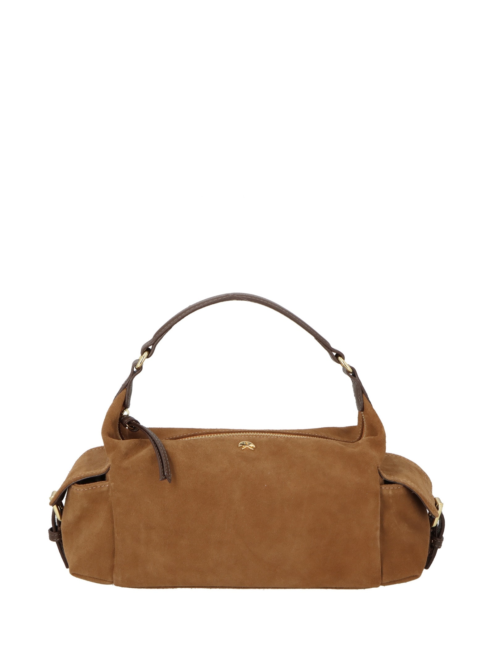 Bolsa Feminina Pequena Camurça Viena Marrom Luiza Barcelos