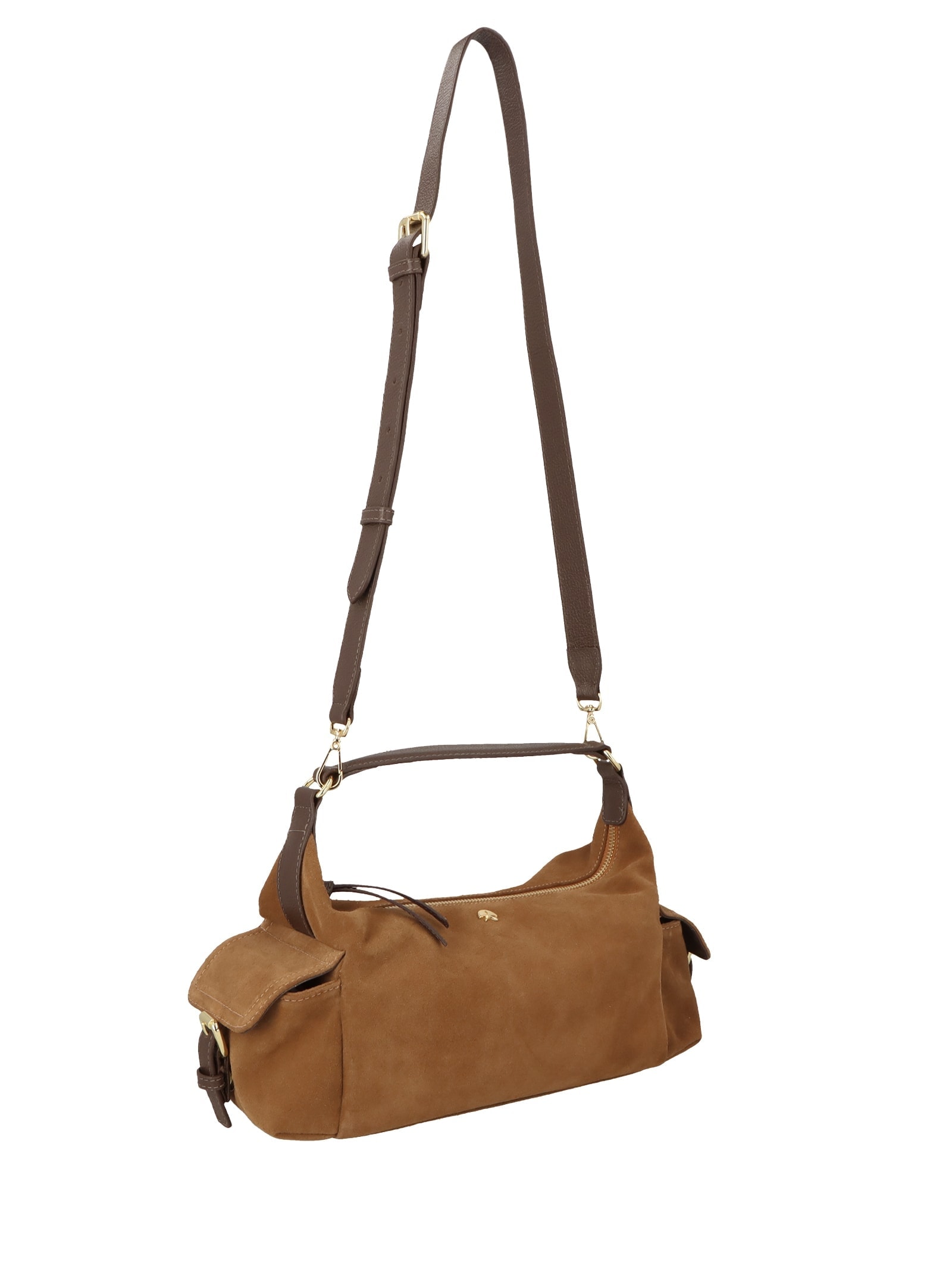 Bolsa Feminina Pequena Camurça Viena Marrom Luiza Barcelos