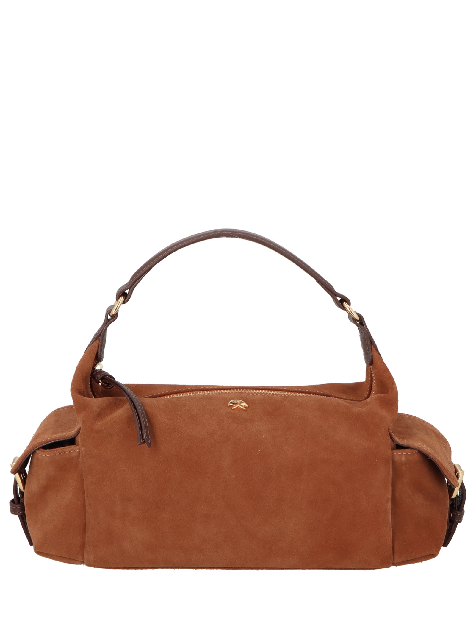 Bolsa Feminina Pequena Camurça Viena Marrom Luiza Barcelos