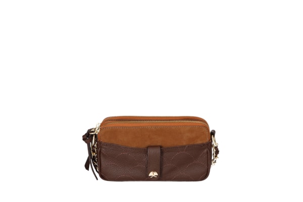 Bolsa Feminina Pequena Camurça Viena - Marrom