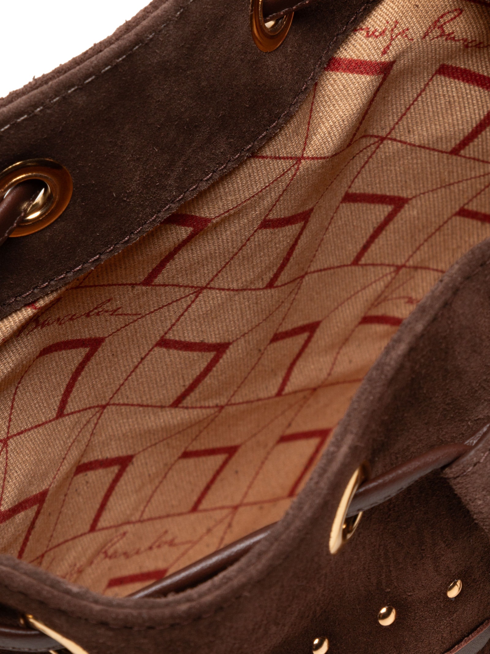 Bolsa Feminina Pequena Camurção Marrom Luiza Barcelos