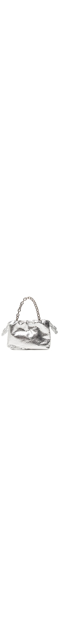 Bolsa Feminina Pequena Cobra Metal - Prateado