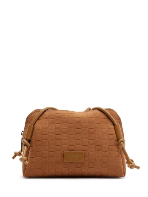 Bolsa Feminina Pequena Com Tressê – Marrom