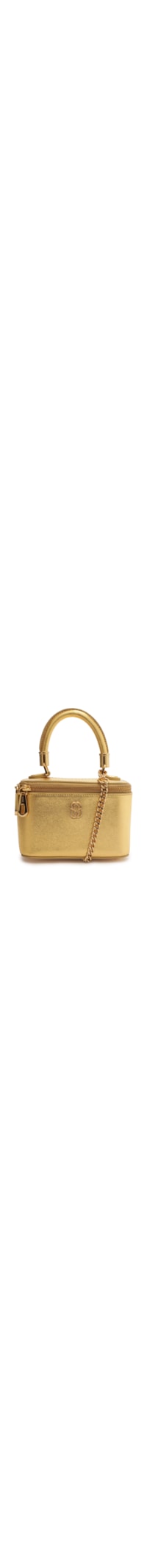 Bolsa Feminina Pequena Couro - Dourado
