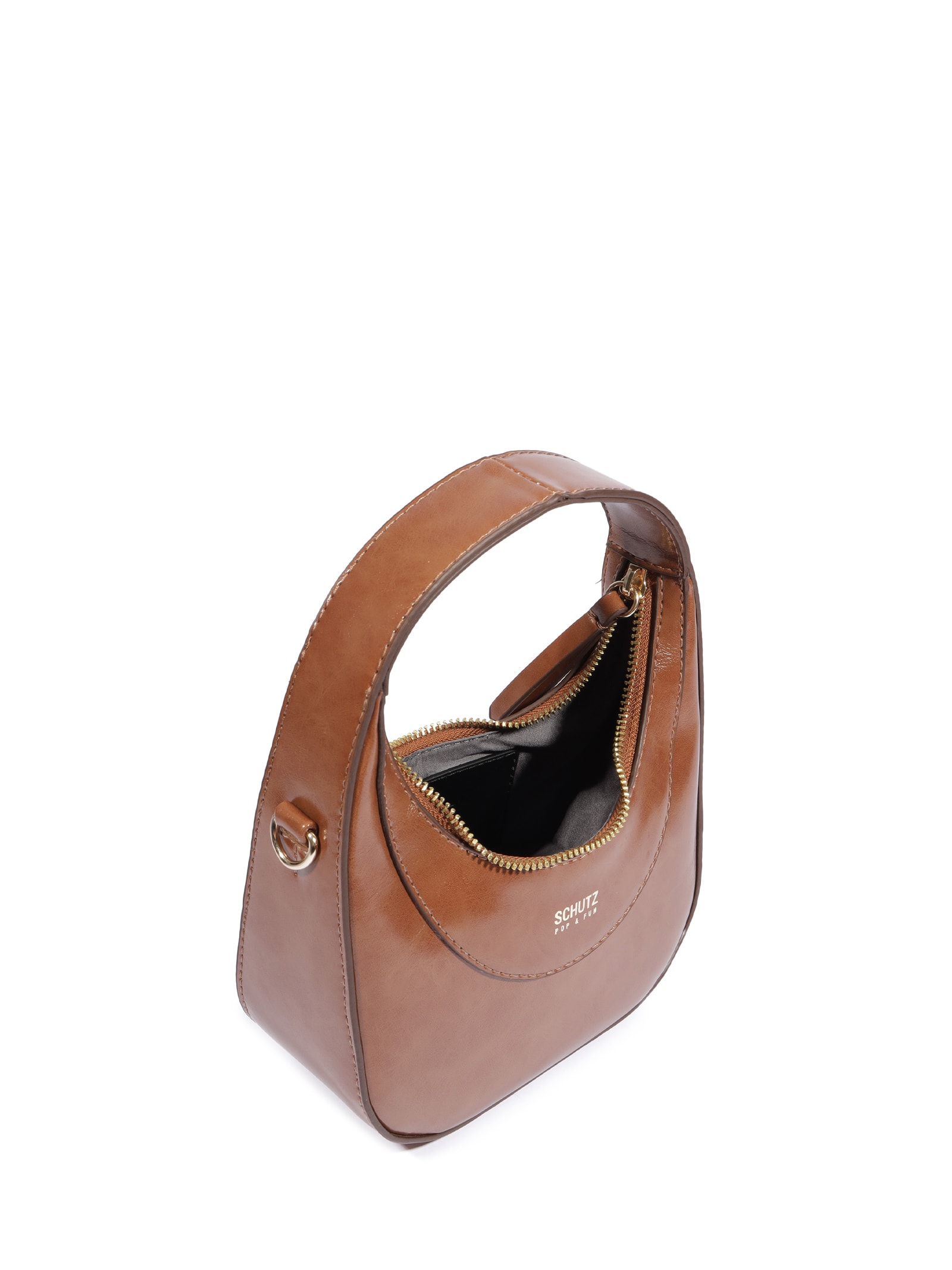 Bolsa Feminina Pequena Couro Marrom Schutz