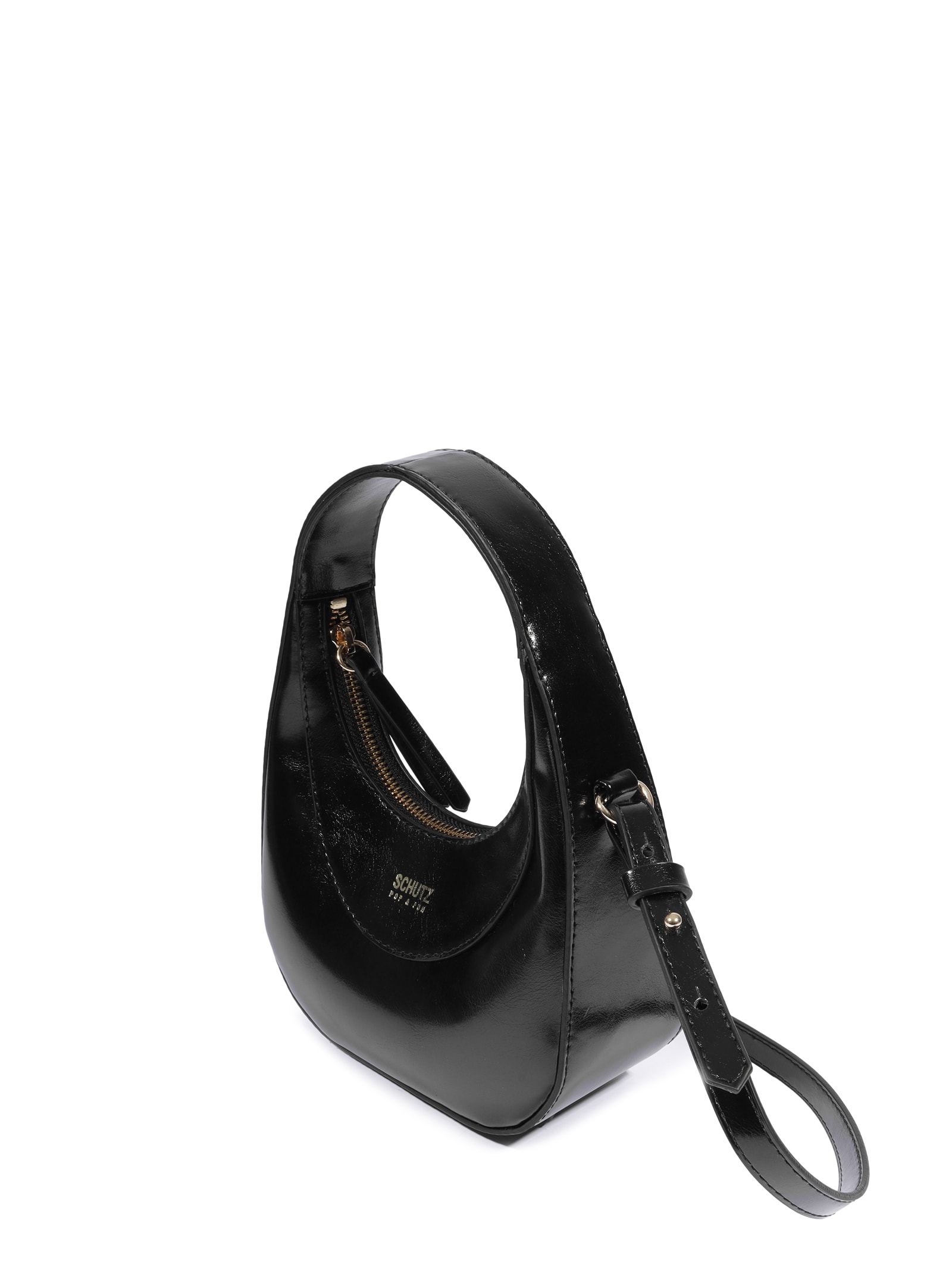 Bolsa Feminina Pequena Couro Preto Schutz